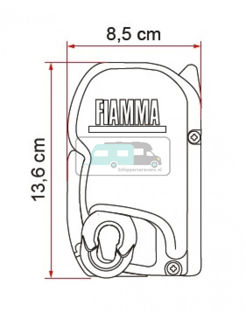 Fiamma F45S 300 VW T5/T6 M/T LWB Titanium-Royal Grey