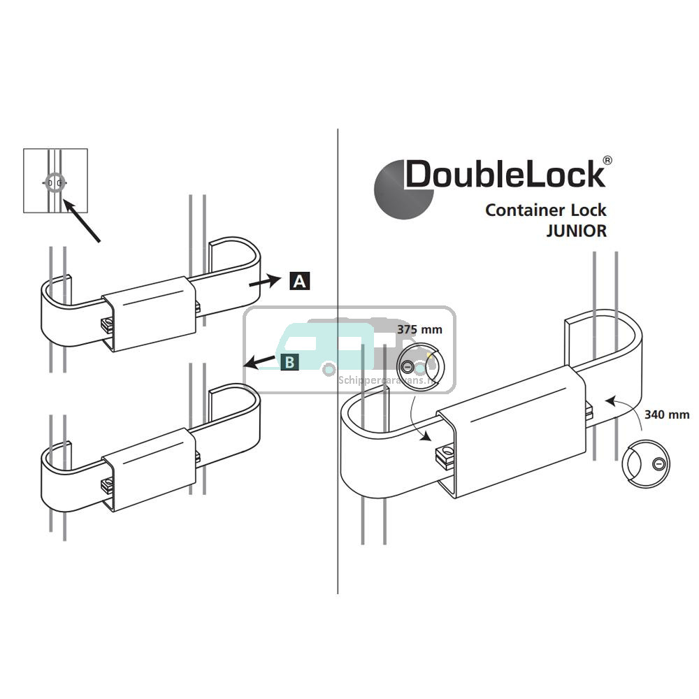 DoubleLock Container Lock Junior