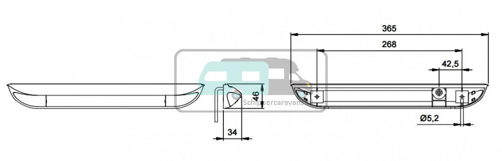 Jokon Voortentlamp 12 LEDs Wit