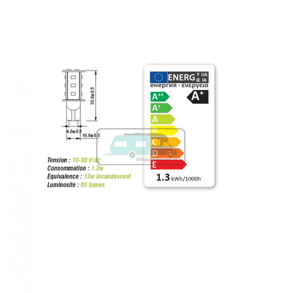 Vechline LED Lamp T10 1.3W/85Lumen/15Leds