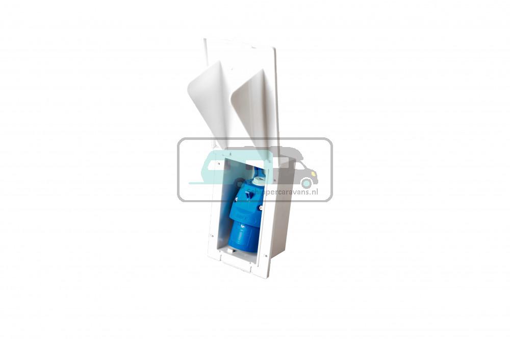 MPK Inbouwstekkerdoos CEE Langwerpig Wit
