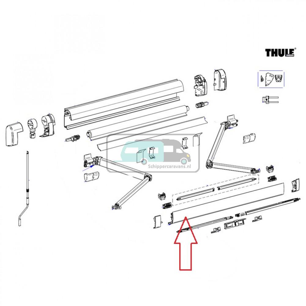 Thule Lead Rail 5200 4.00 Antraciet