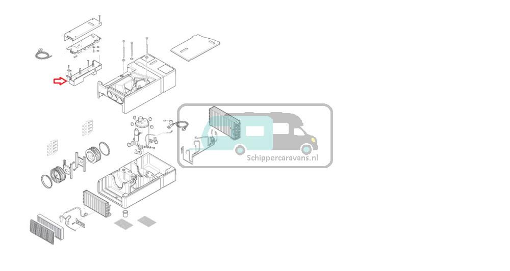 Truma Saphir Compact Electronische Behuizing