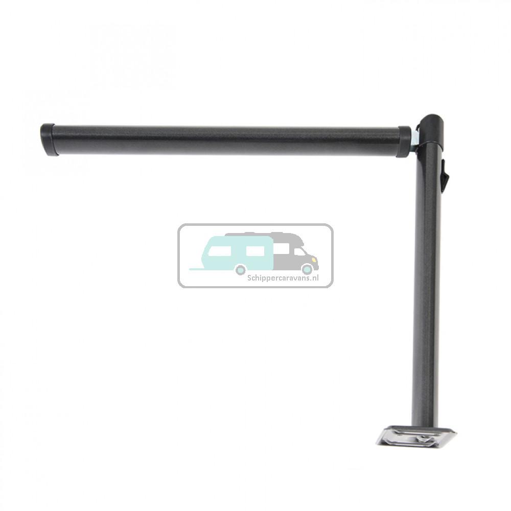 Klaptafelpoot Antraciet Middenknik 67.5cm