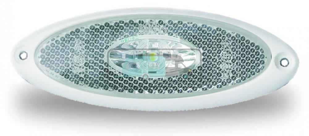 Jokon Breedtelicht LED PLR2010 met Reflector Ovaal Opbouw Wit Wit Frame