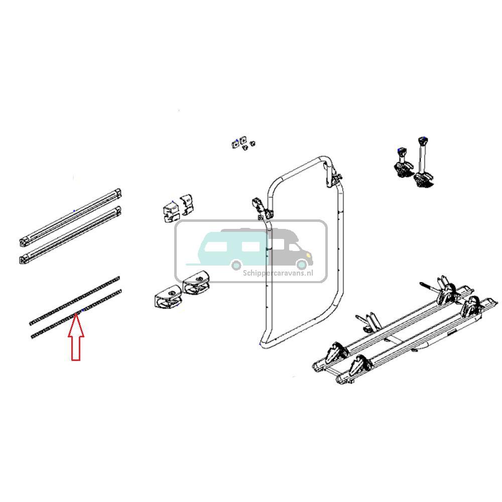 Thule Elite VAN XT Bevestigingsrail Afdekstrip 75cm