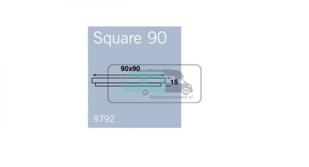 Frilight Opbouwspot Square 90 1.3W 6 LED's Chroom