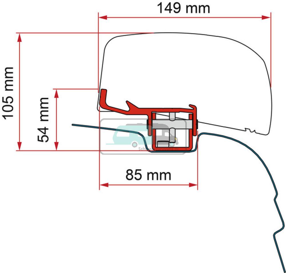 Fiamma VW T5/T6 Kit H1-L1/L2 >2003 F40Van