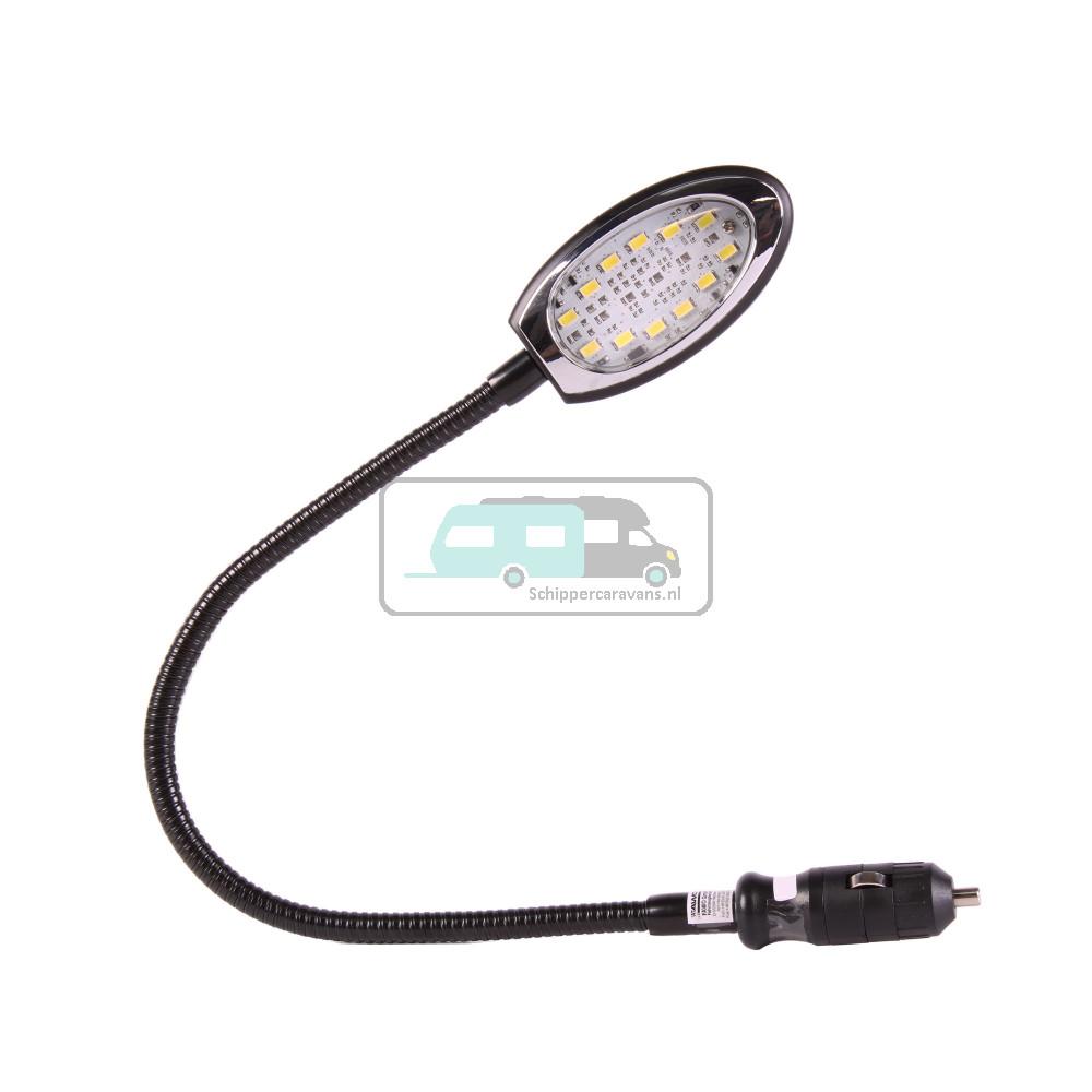 Mamba II Flexibele LED-leeslamp Zwart m. 12V Plug