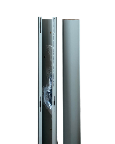 PVC-kabelkoker 40x60mm met gesloten zijwand grijs (incl. deksel)