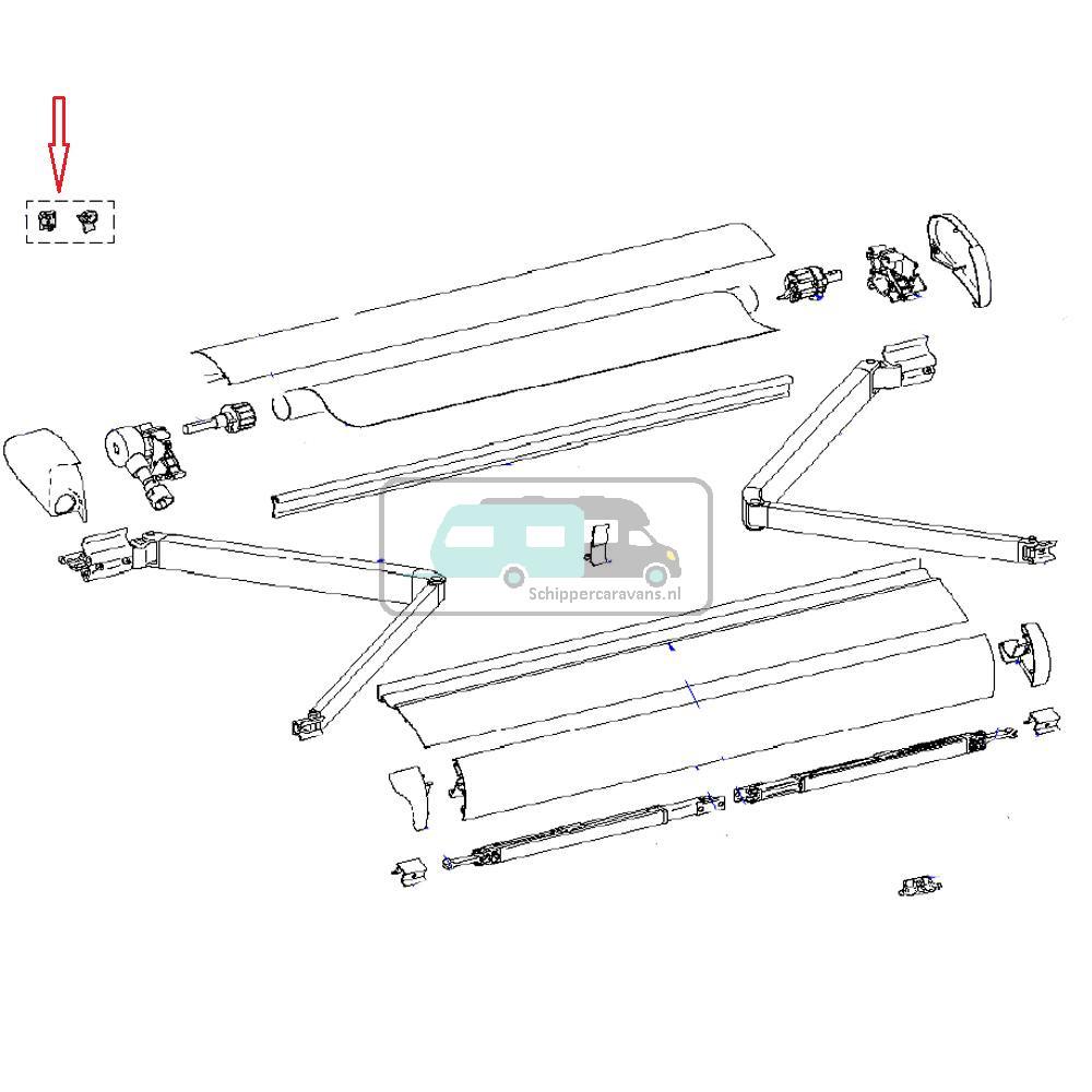 Thule Connection Pieces Tension Rafter 6002