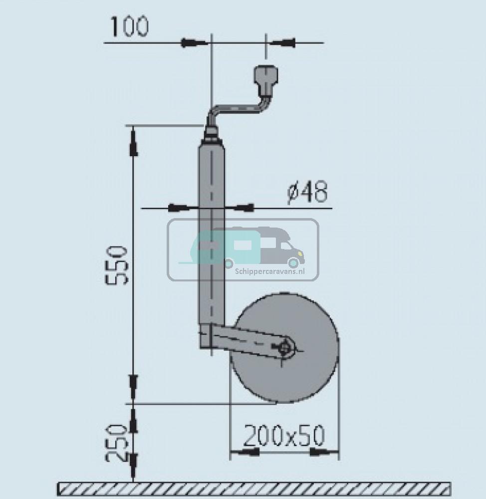 AL-KO Neuswiel Plus Stalen Velg 200x50mm 48mm