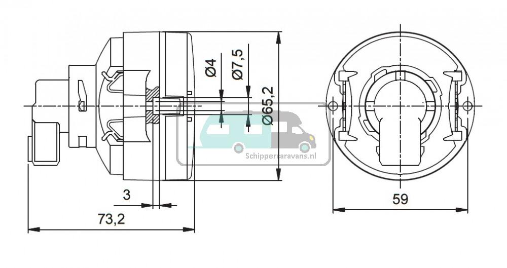 Jokon Achterlicht en Remlicht L65 Inbouw