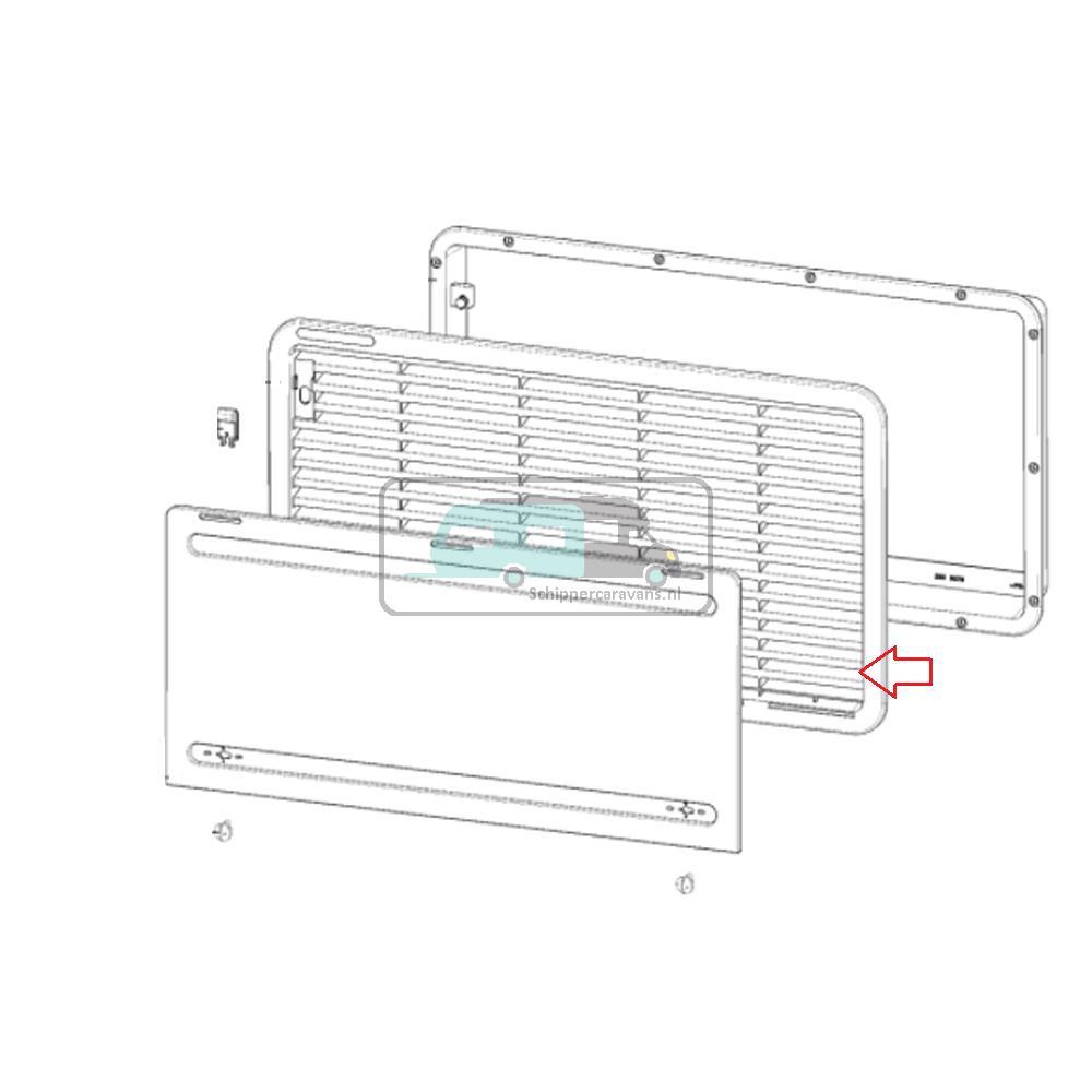 Dometic Rooster Wit 277x518mm LS300