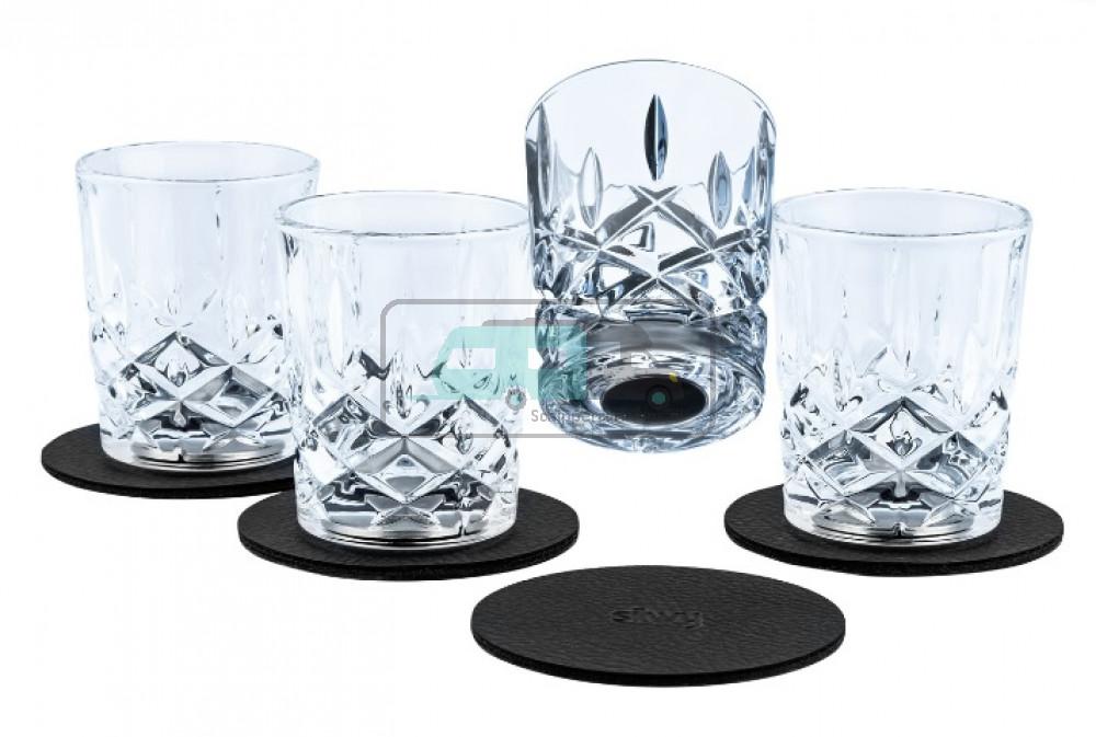 Silwy Shot Glazen Kristal 0.04L 4st.