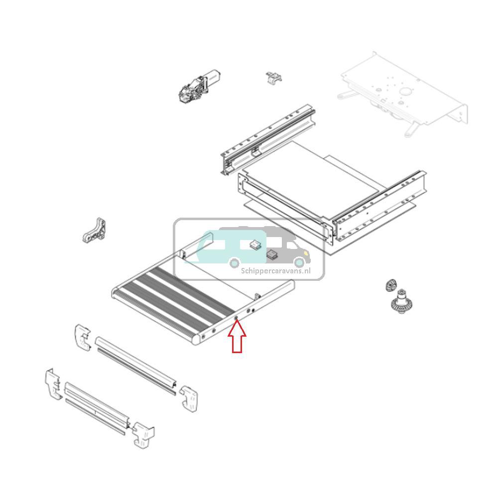 Thule Slide-Out 550 Footboard Compleet 2012