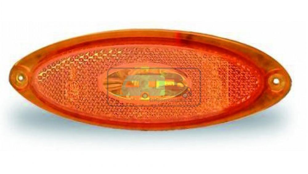 Jokon Zijmarkering LED SMLR2010 Ovaal Opbouw Oranje-Oranje Frame
