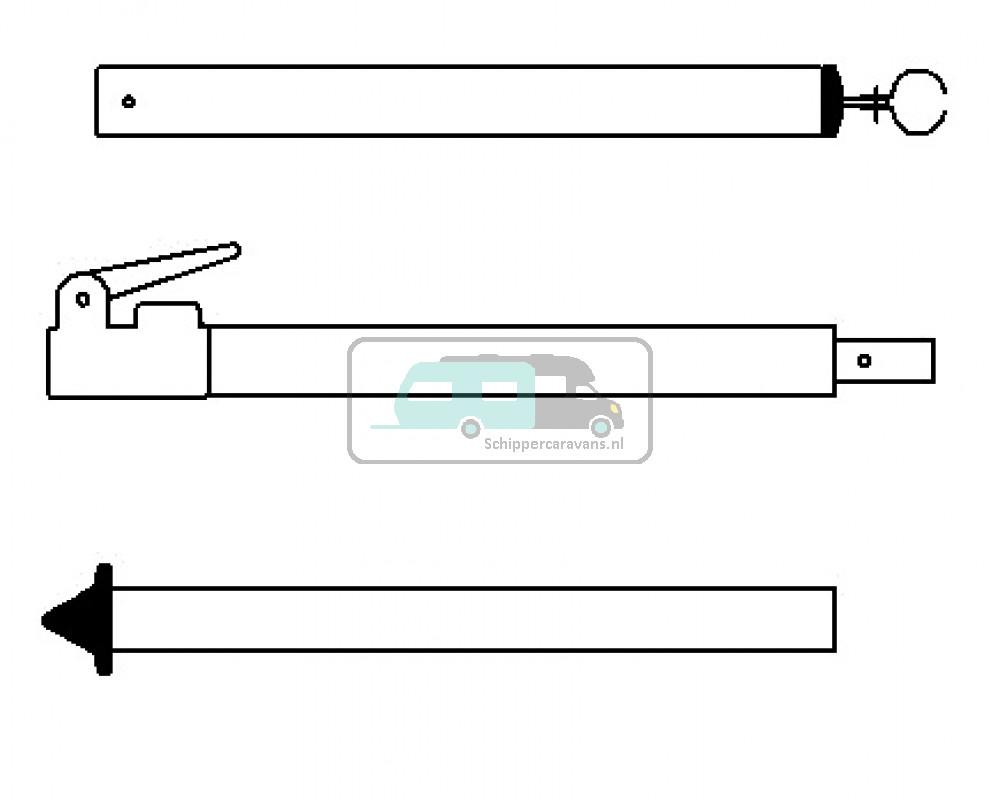 Campking Stormstok 25/22mm 170-260cm : CFRP
