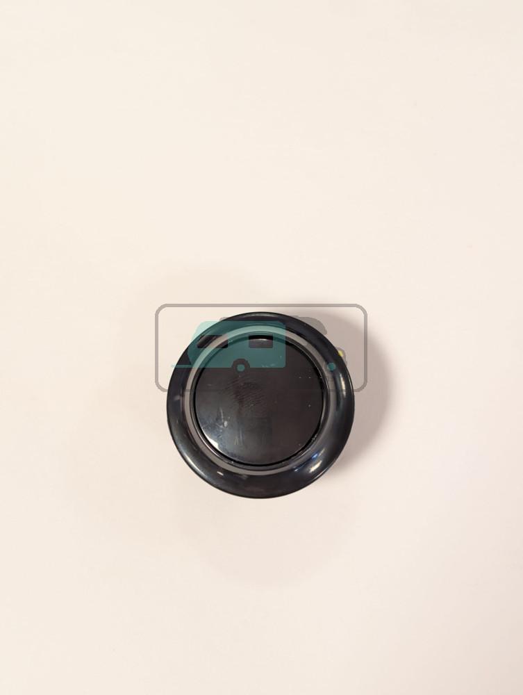 Knop+Ring Pushlock Zwart 2st.