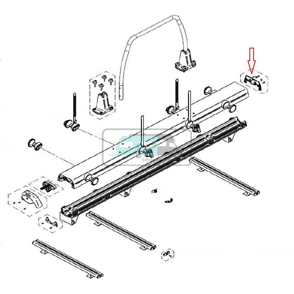 Thule Excellent 3rd Rail Kit Geanodiseerd