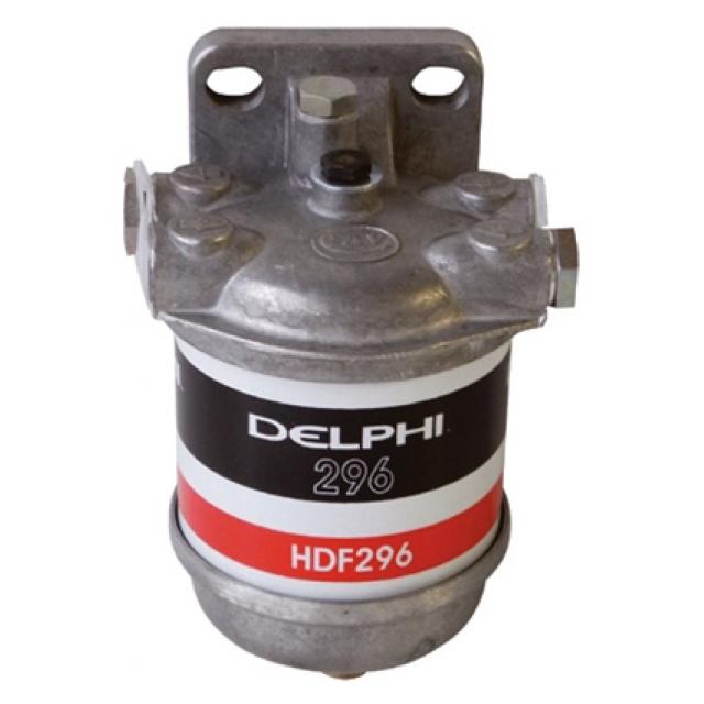 Delphi HDF296 brandstoffilter met aluminium kom 