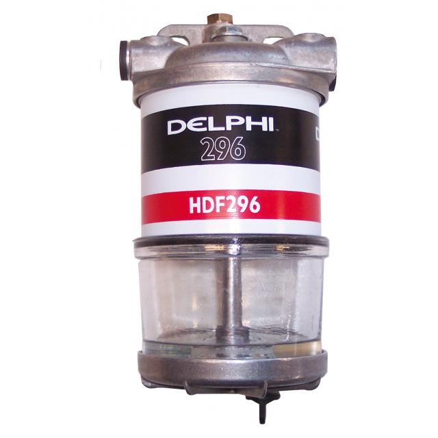 Delphi HDF296 brandstoffilter met glazen kom