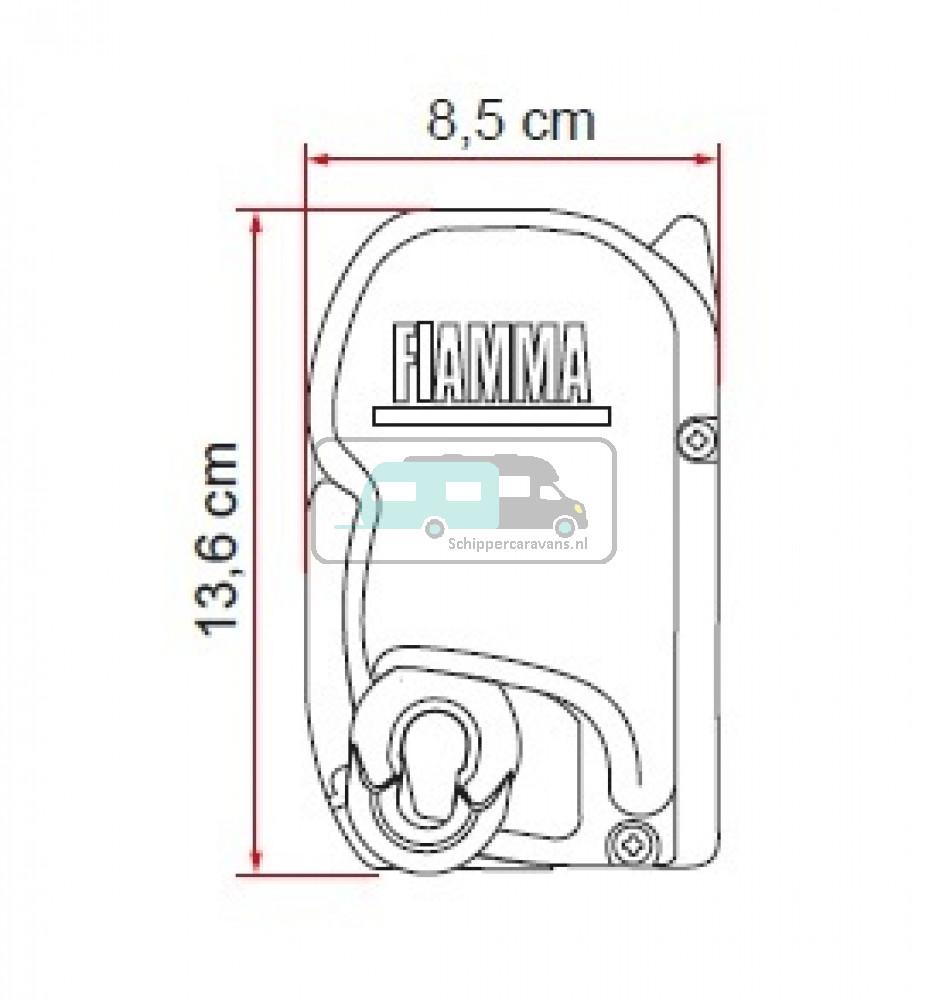 Fiamma F45S 300 Polar White-Royal Grey