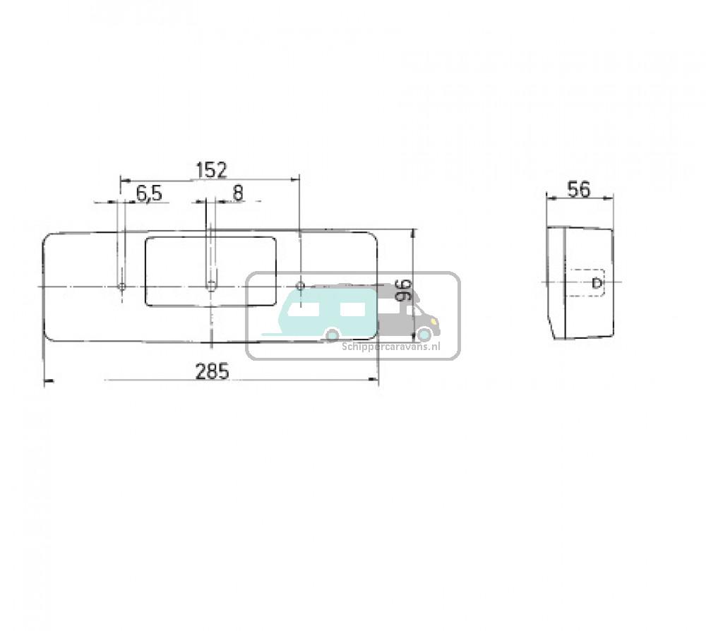 Jokon Achterlicht 496 Rem/ Knipper/ Kenteken/ Mist Opbouw Links