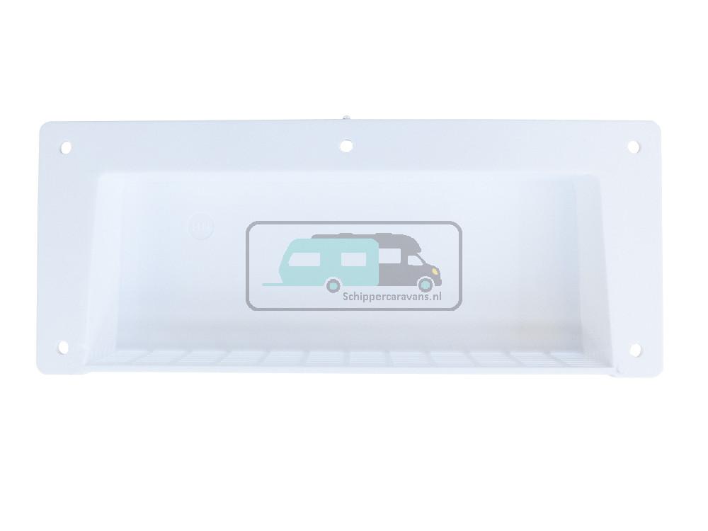 Ventilatierooster Wit opbouw 21x8.5cm