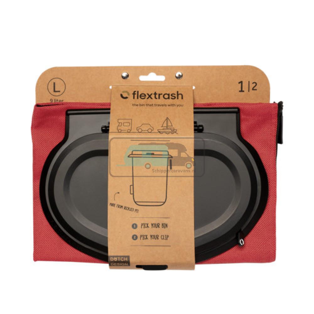 Flextrash Afvalbak L 9L Autumn Red