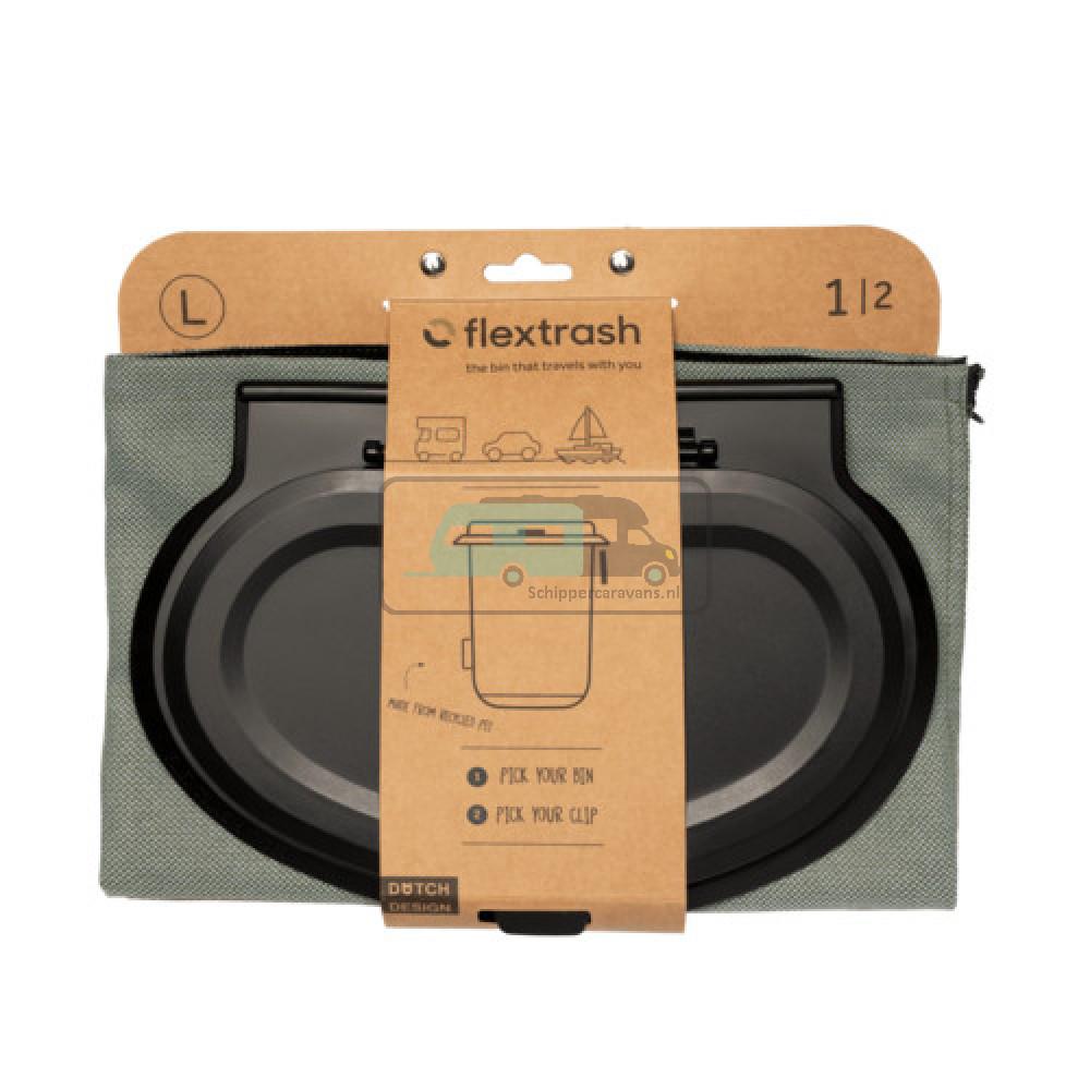 Flextrash Afvalbak L 9L Ocean Green