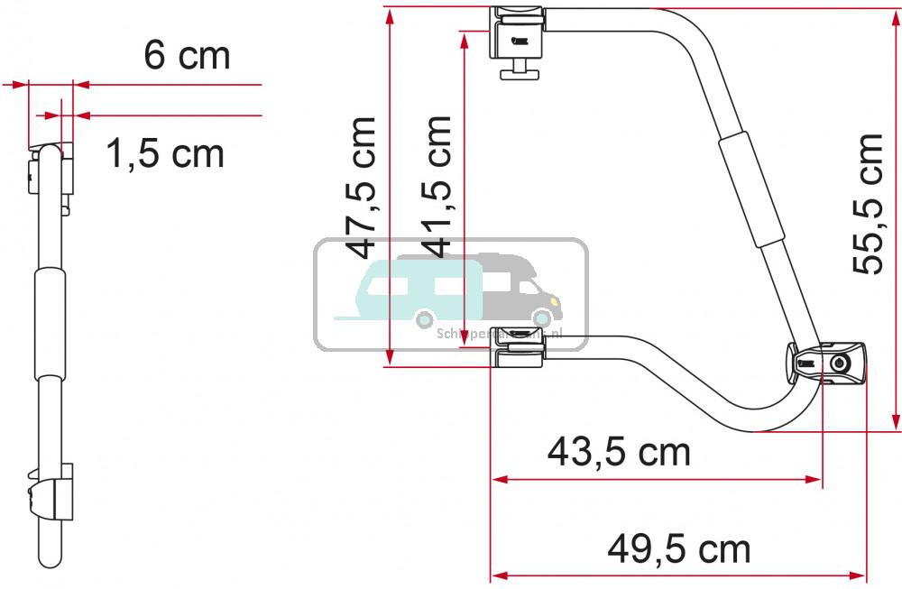 Fiamma Instapbeugel Security 46 Pro