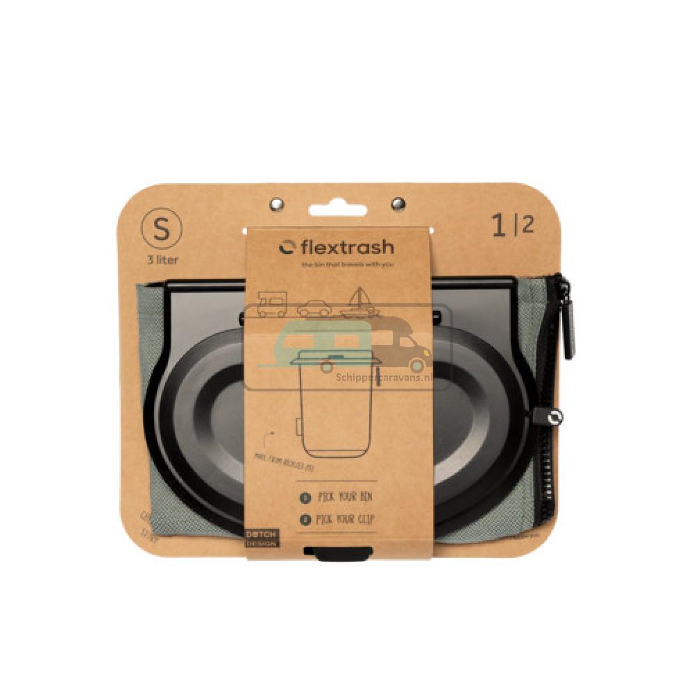 Flextrash Afvalbak S 3L Ocean Green