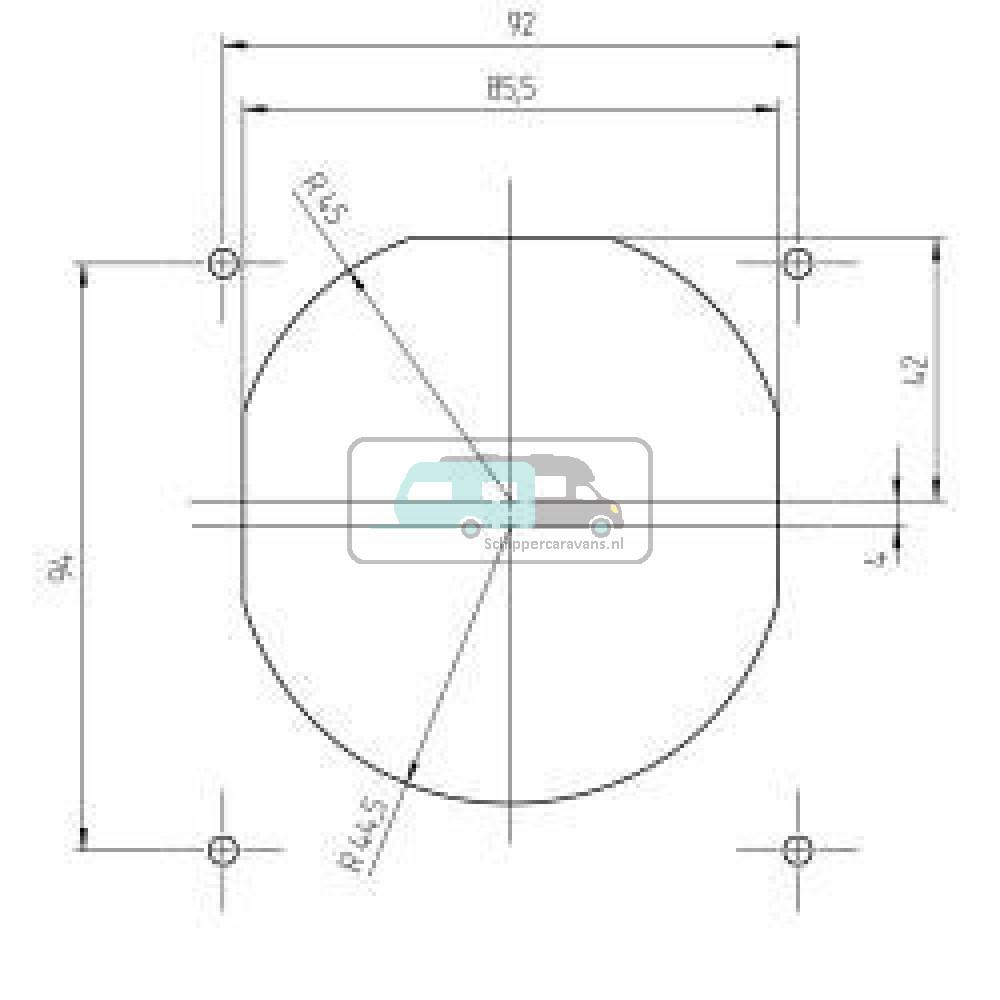 Gasinbouwdoos Design 2014 Wit