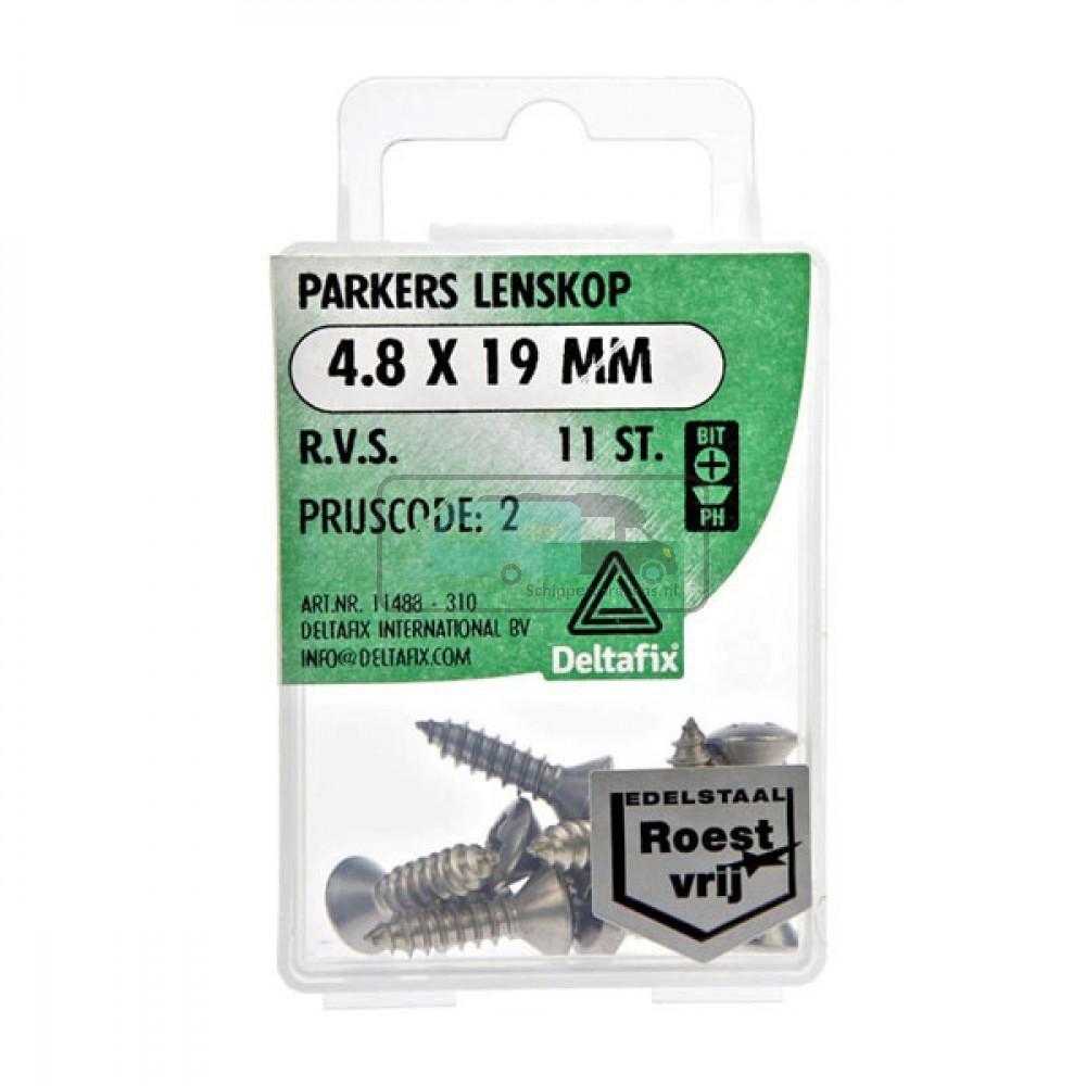 Parkers Lenskop RVS 4.8x19mm 11st