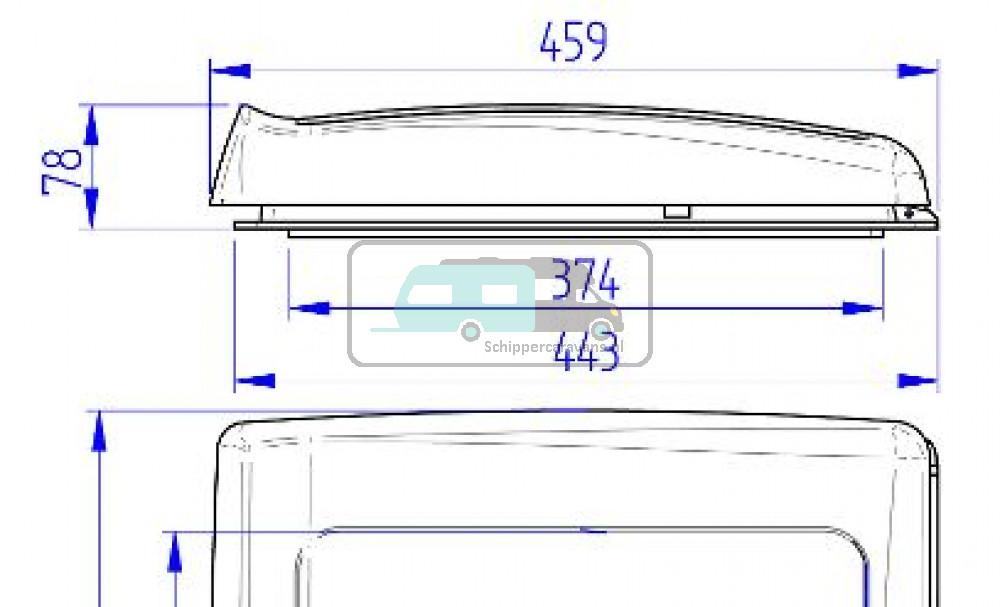 Thule Vent 12V Doorschijnend