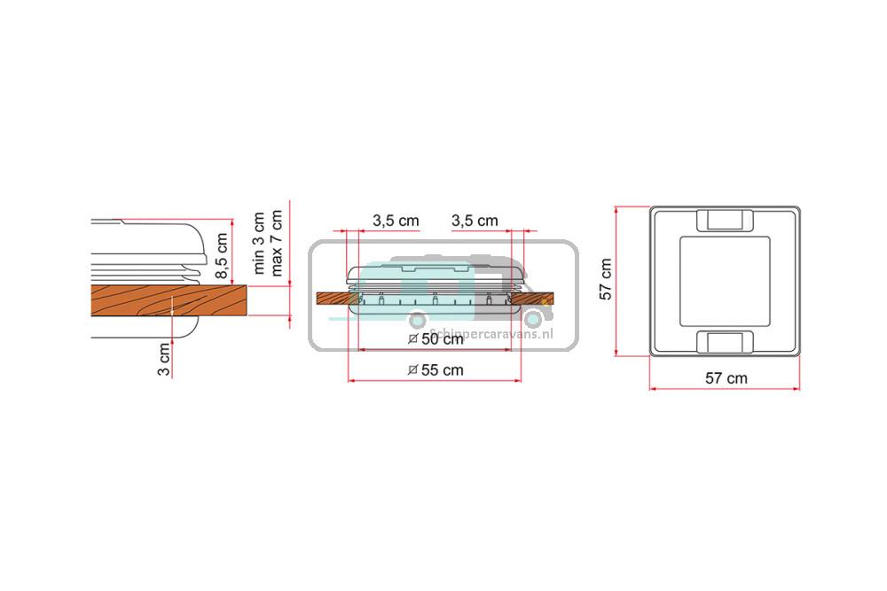 Fiamma Vent 50 Crystal