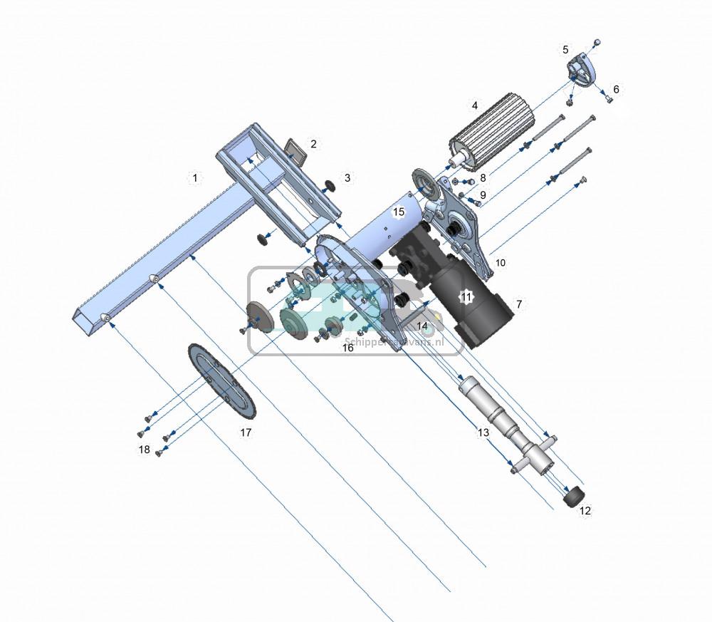 P1 Geleideframe LV/RA 201210NE01R (niet afgebeeld)