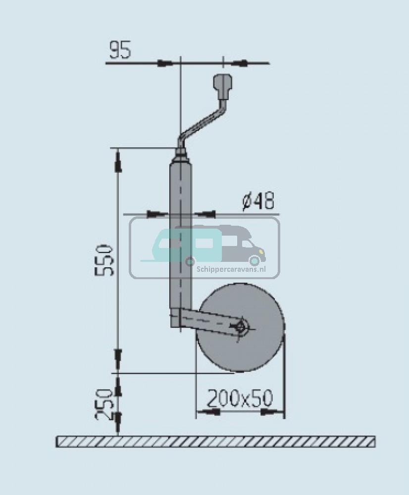 AL-KO Neuswiel Plus Stalen Velg 200x50mm 48mm