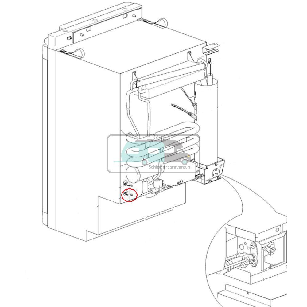 Thetford N3080 Koelkast Connector Temperatuur