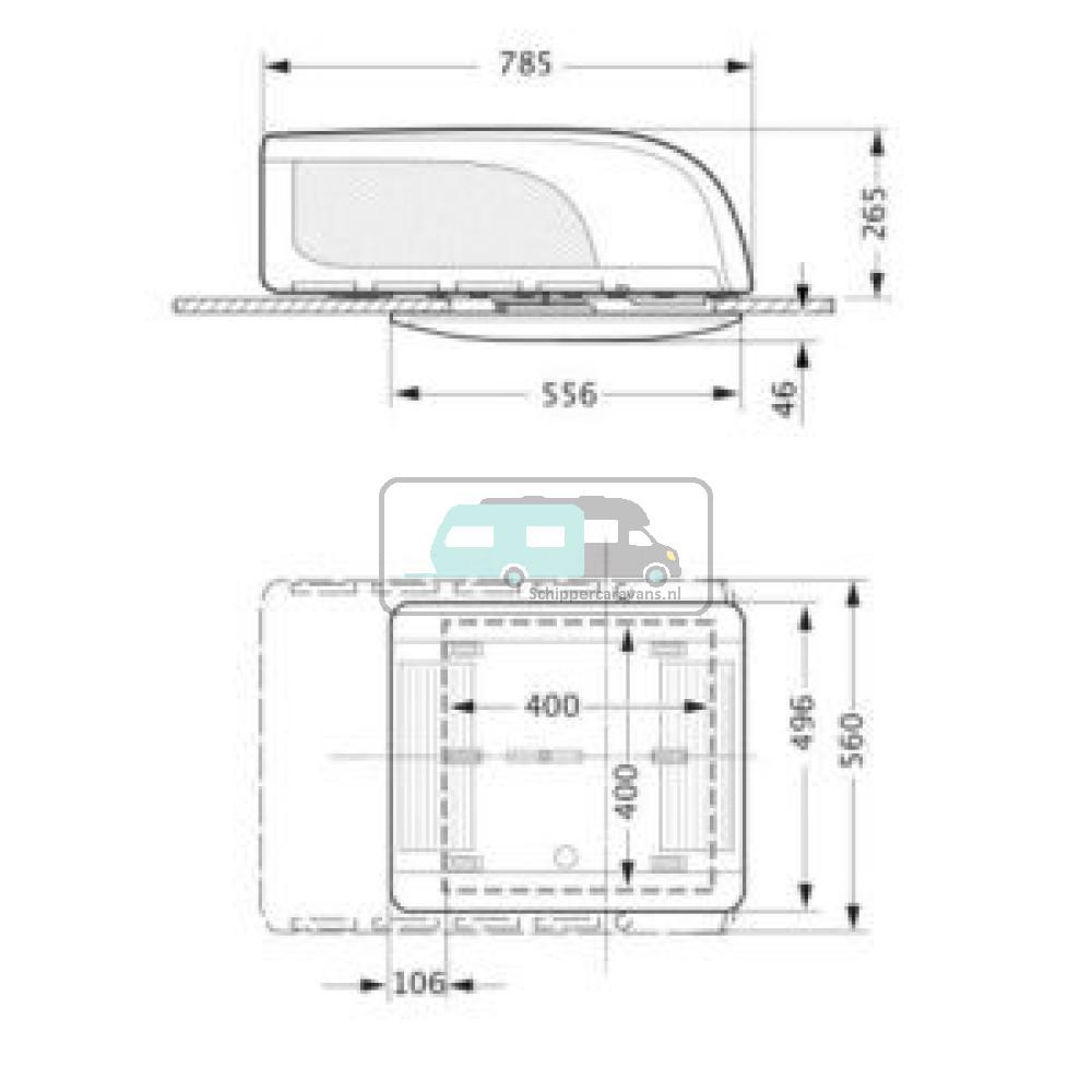 Truma Airco Aventa Compact Zwart